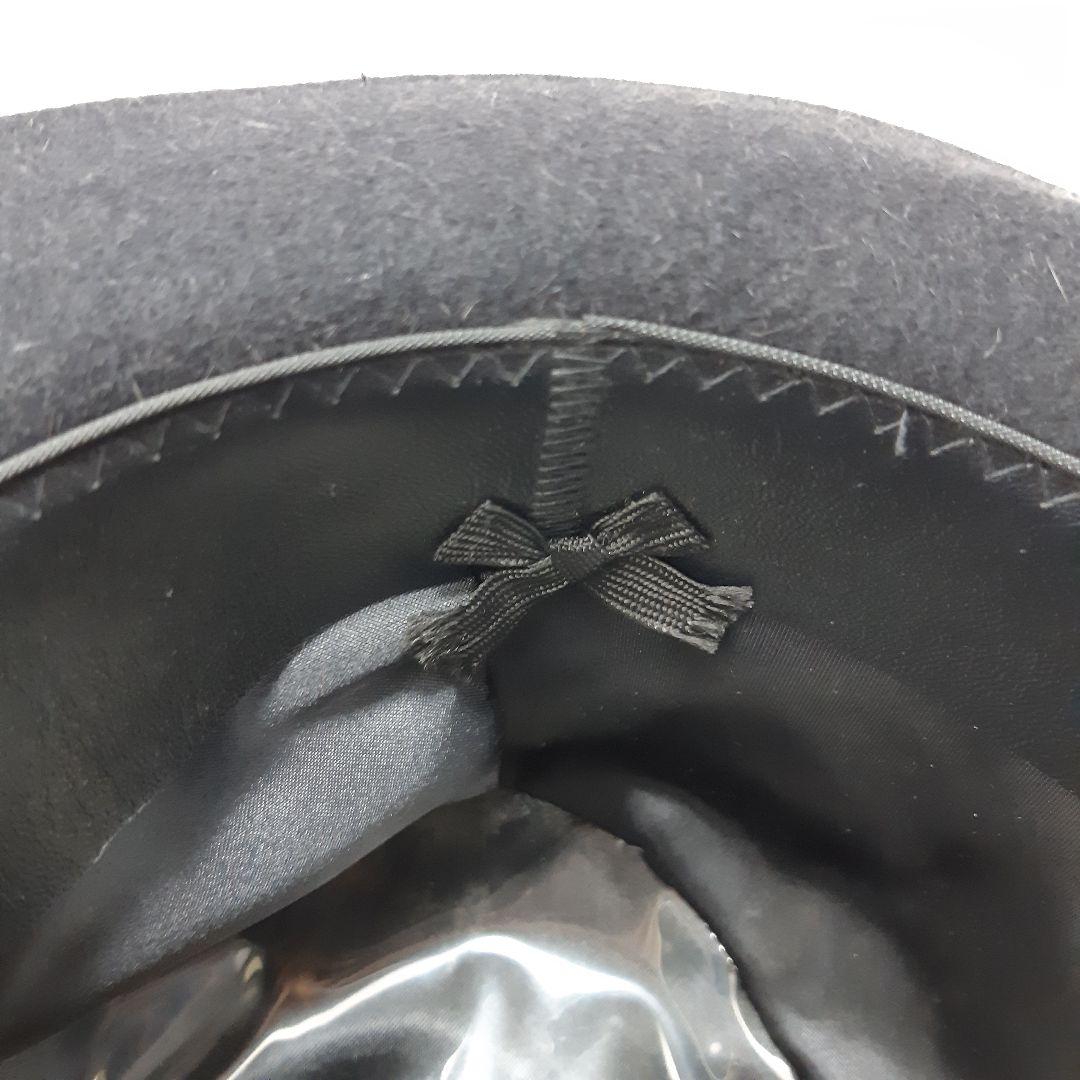 【美品】Lサイズ クーティ 中折 ハット ラビットファー フェルト 黒