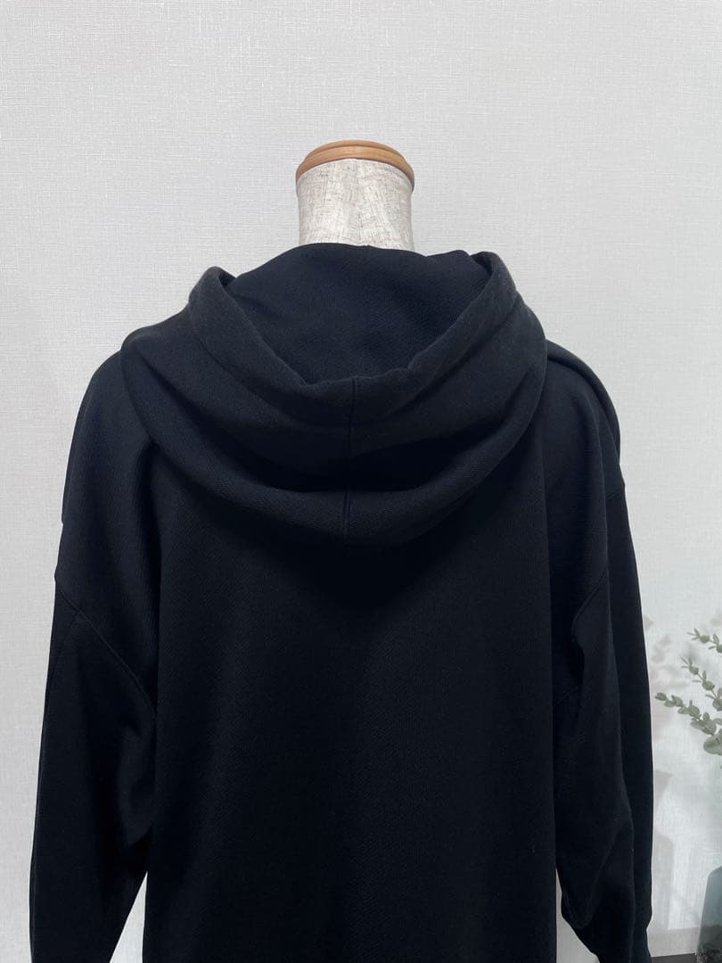 DOUBLE STANDARD CLOTHING ロゴキャノンループパーカー黒