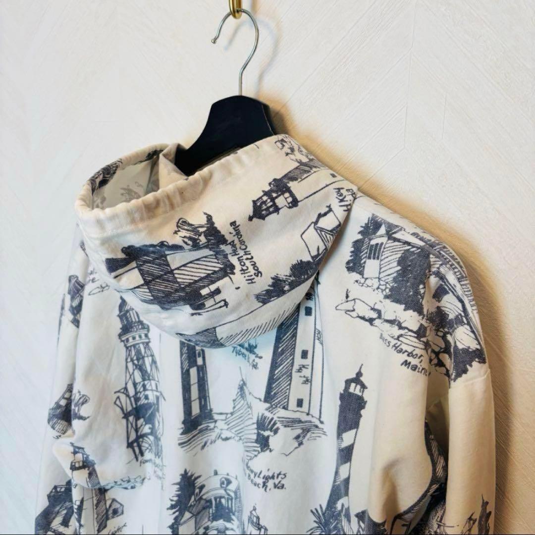 90'sMICHIGAN RAG CO. ミシガンラグ総柄コットンパーカーUSA