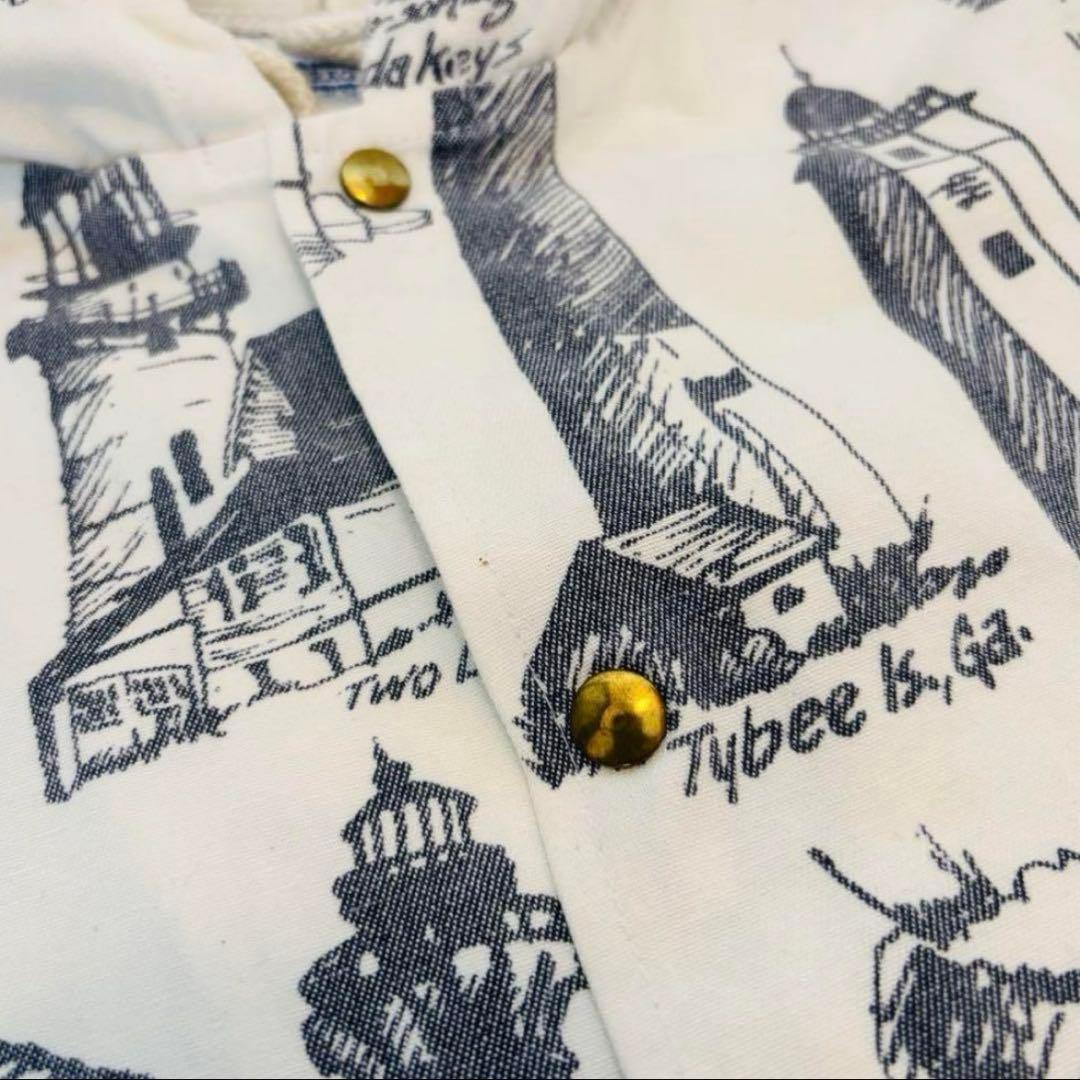 90'sMICHIGAN RAG CO. ミシガンラグ総柄コットンパーカーUSA