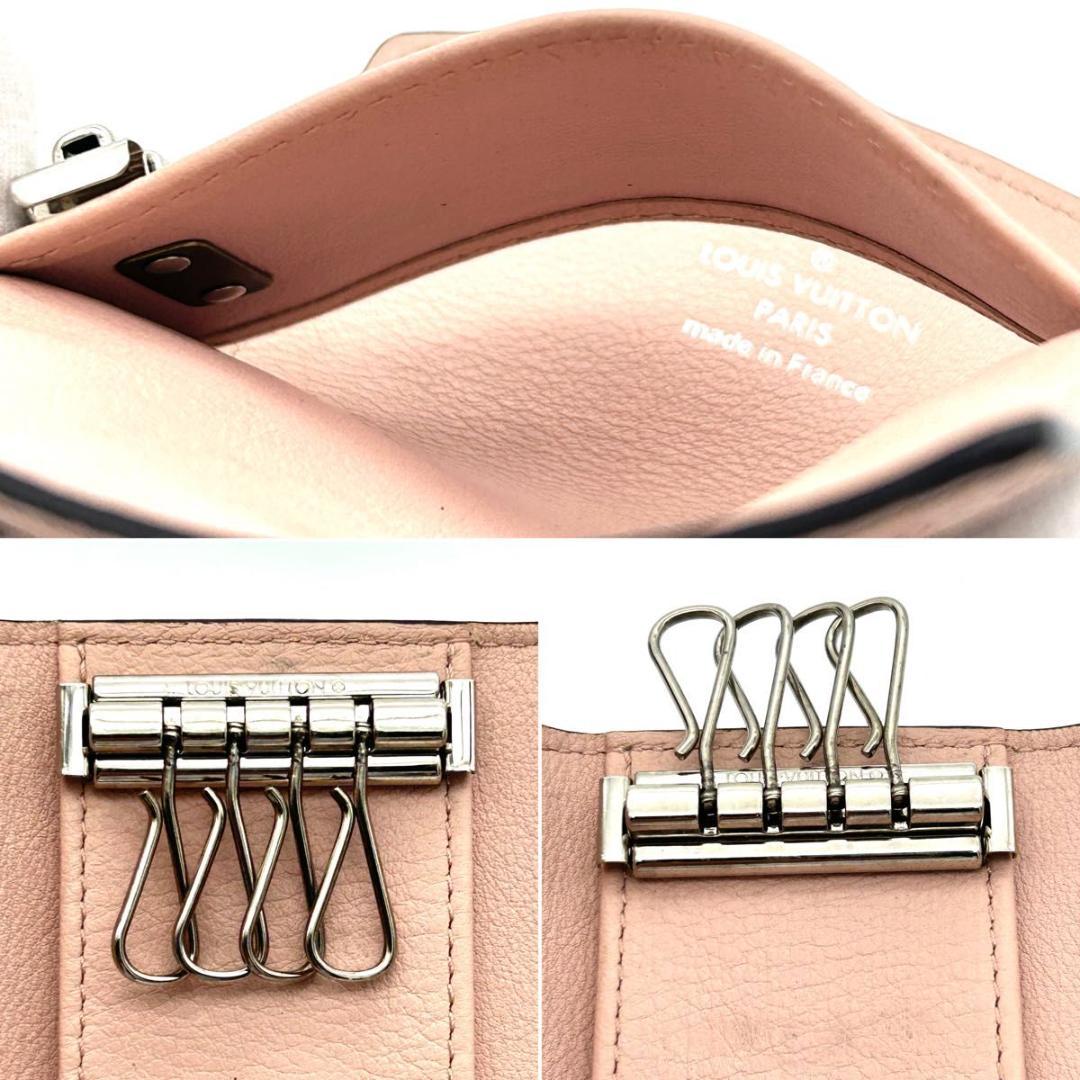 箱袋付き☆可愛い♪ルイヴィトン マヒナ ミュルティクレ4 キーケース ピンク