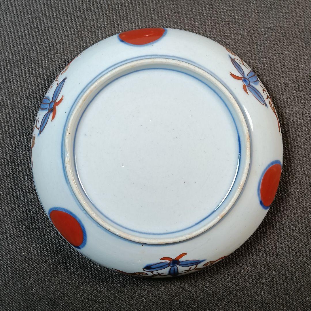 b134 金彩 小皿 3枚セット 印判皿 染付皿 伊万里焼 アンティーク 時代物