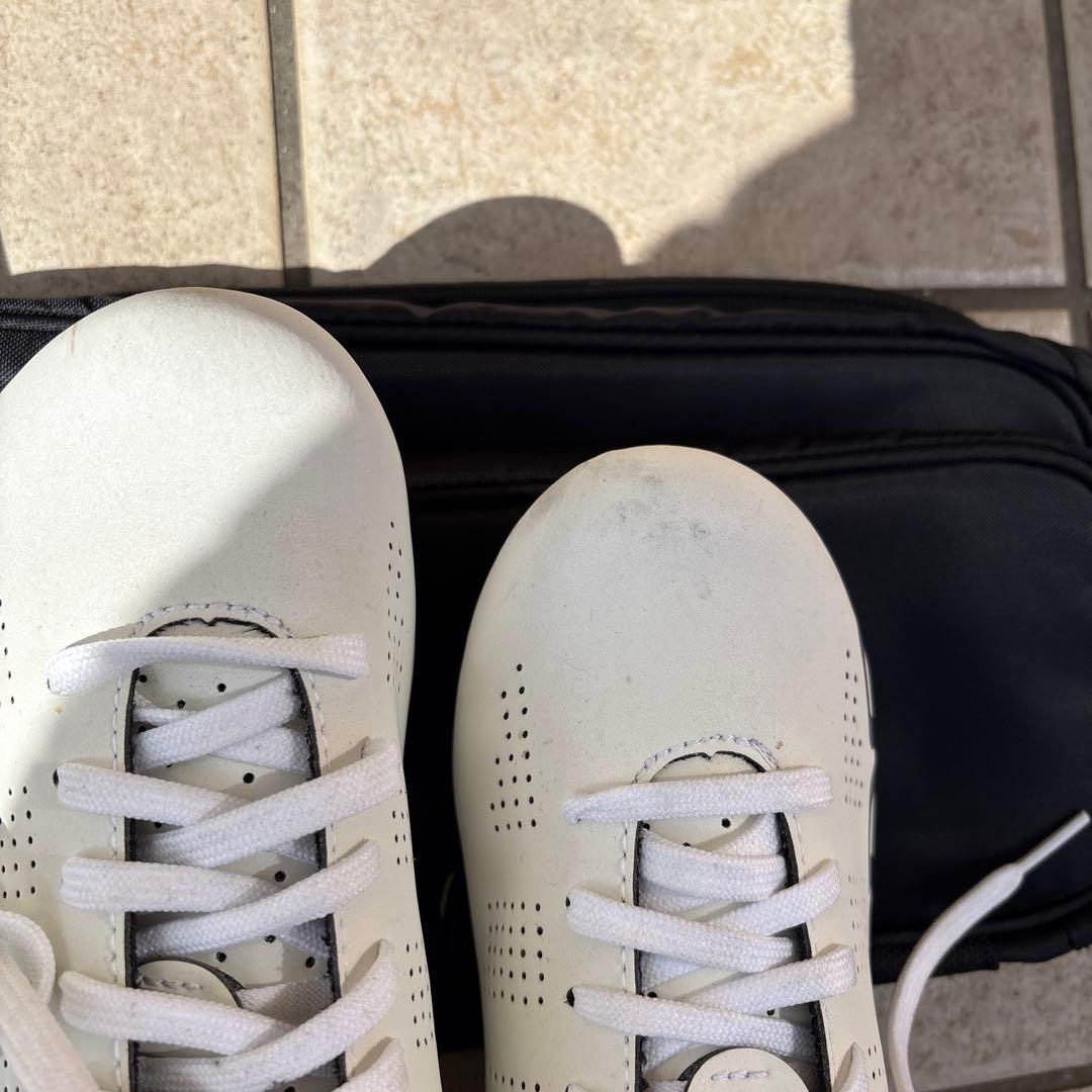 【GIRO】ジロ ビンディングシューズ サイクルシューズ 白 37.5 中古