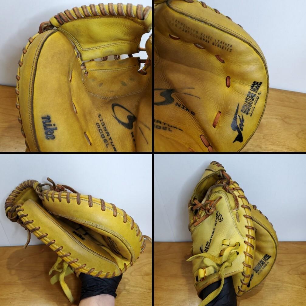 NIKE ナイキ 城島健司モデル 限定イエロー キャッチャーミット 軟式グローブ