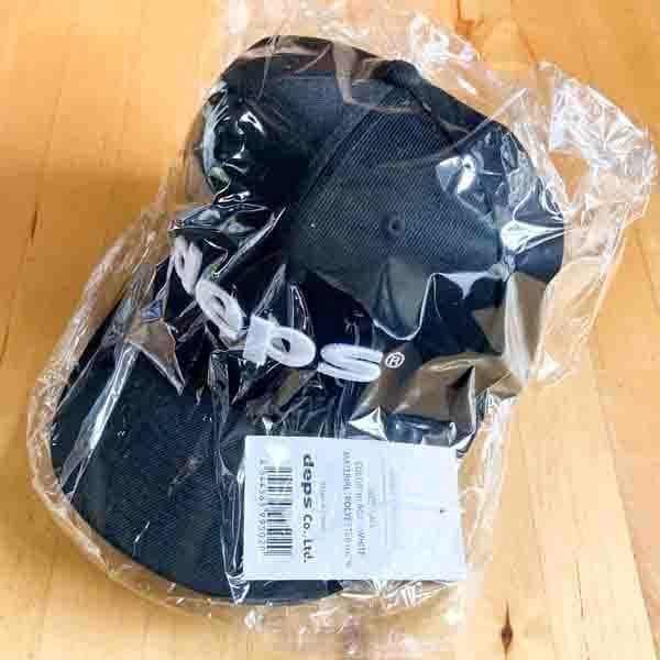 デプス deps ロゴキャップ ブラック×ホワイト