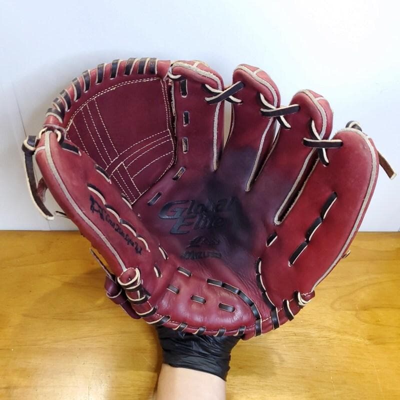 ミズノ グローバルエリート Lシリーズ 唐川型ウェブ 良品 投手用 軟式グローブ