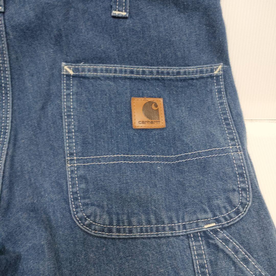 【希少】Carhartt 32x32 ワークデニムパンツメキシコ製ストレッチ濃紺