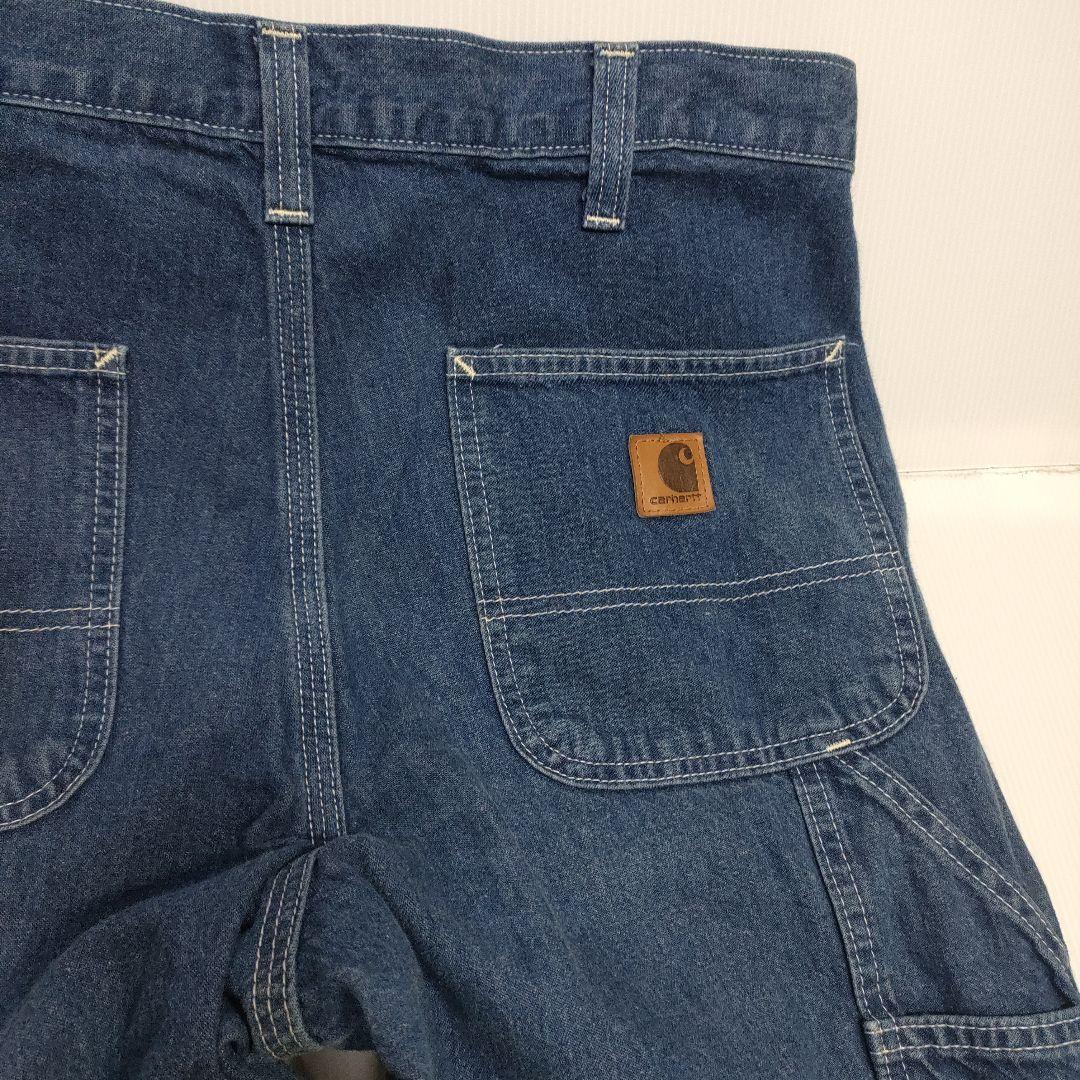 【希少】Carhartt 32x32 ワークデニムパンツメキシコ製ストレッチ濃紺