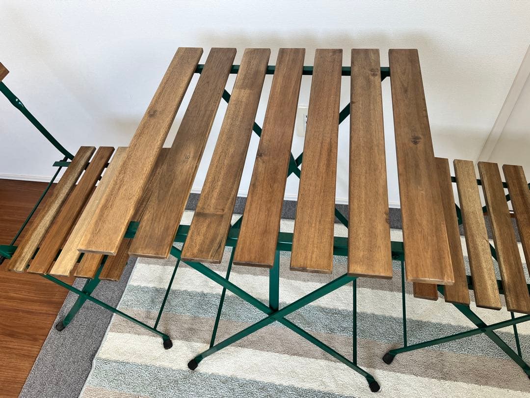 IKEA TÄRNÖ（テルノー）折りたたみ式 ガーデンテーブル＋チェア2脚セット