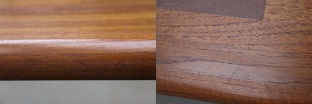 日田工芸 ヴィンテージ チーク無垢材 ダイニングテーブル 日本製 レトロ モダン