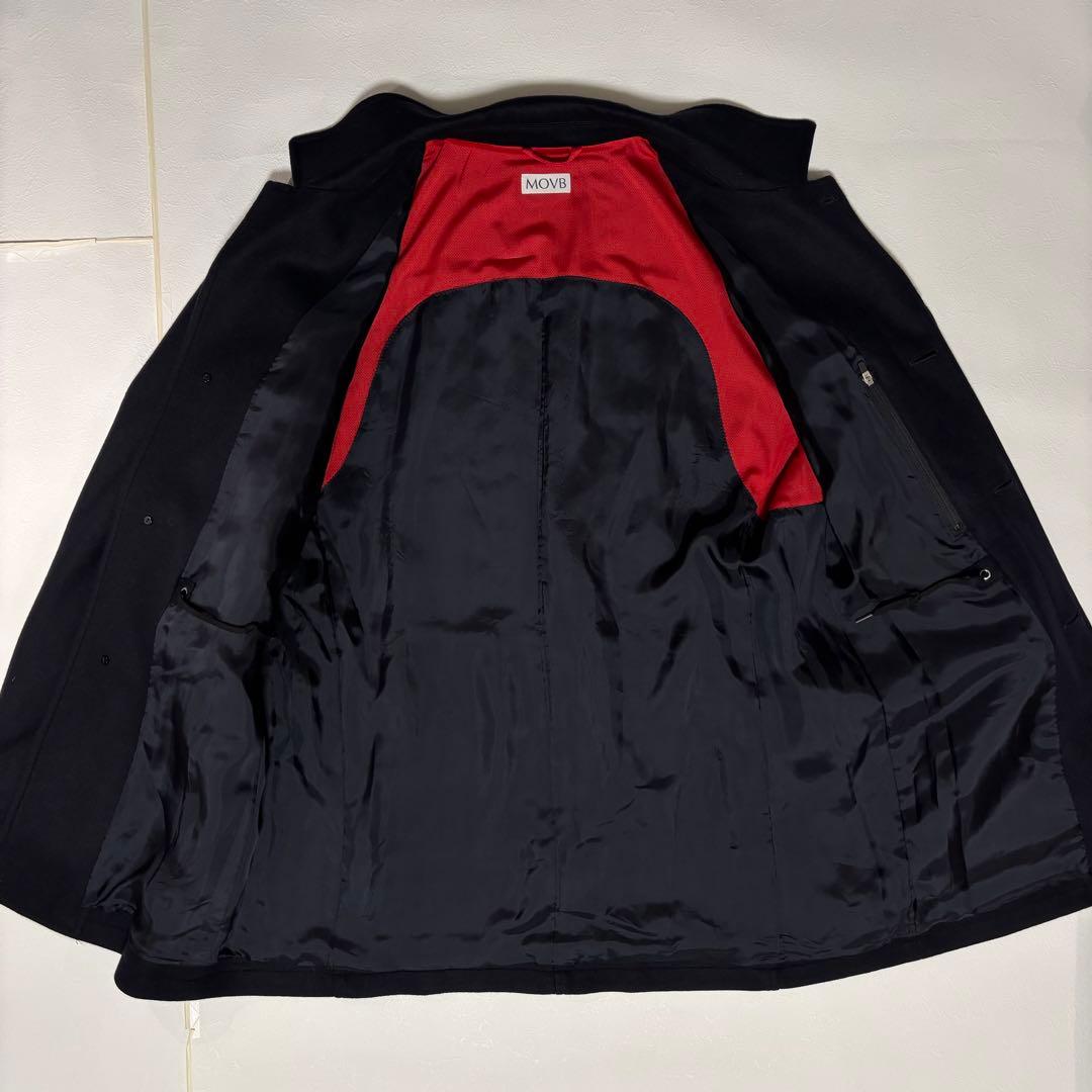 【美品】MOVB（モーブ）干場ウール ミリタリーウールジャケット ブラック 48
