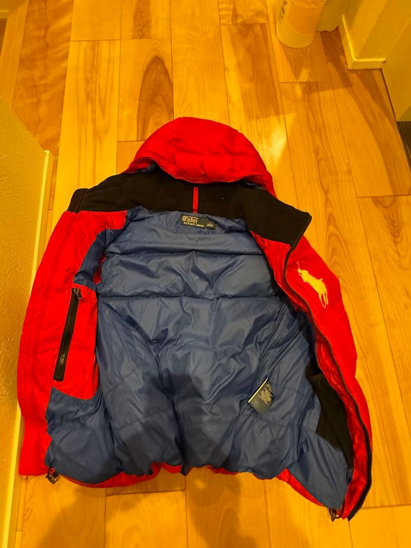 Polo by Ralph Lauren ビックポニー赤 ダウンベスト L