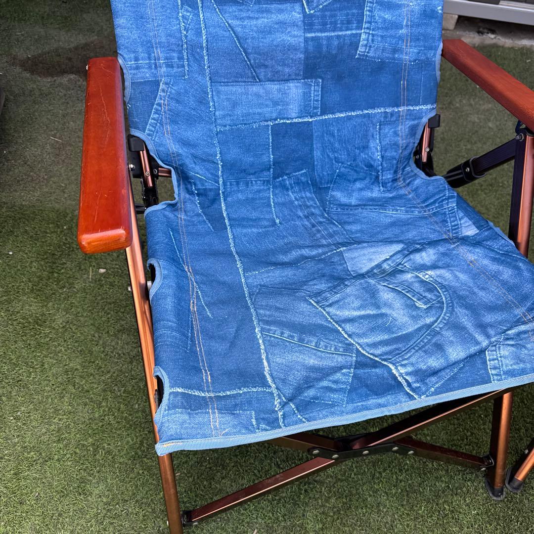 コールマンコラボmonroデニムブルー 折りたたみチェア 2脚セット