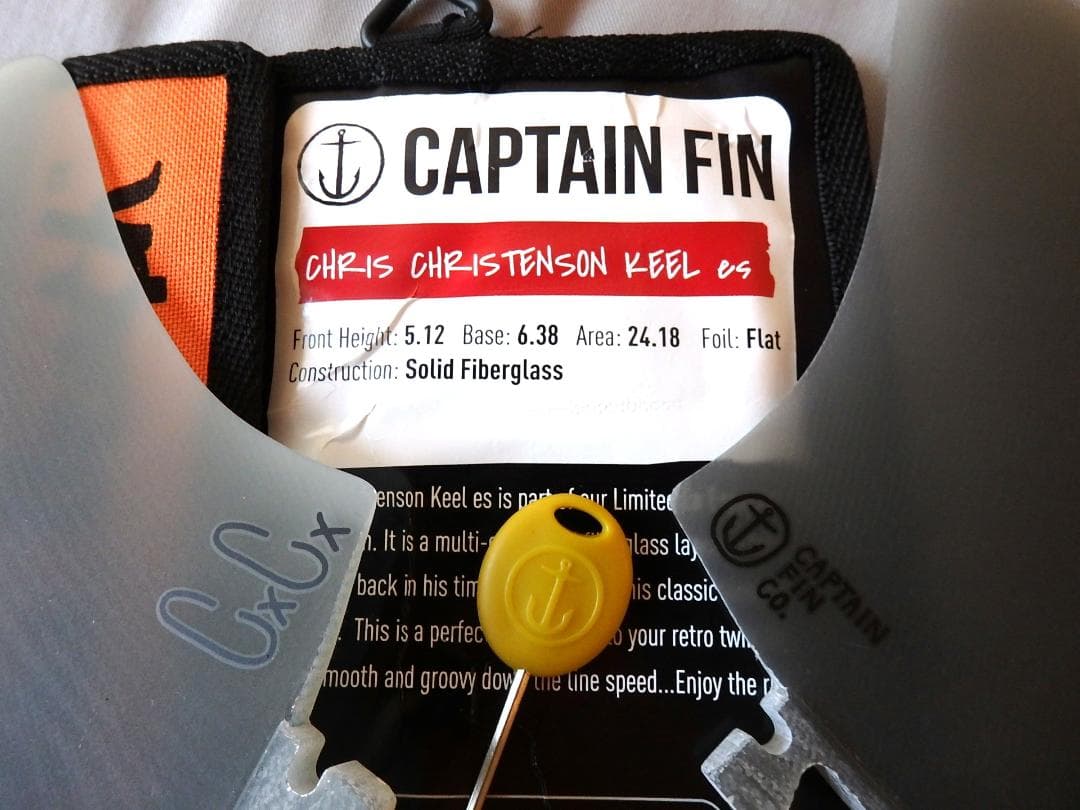 新品◆CAPTAIN FIN CHRISTENSON キール/ツインフィン◆