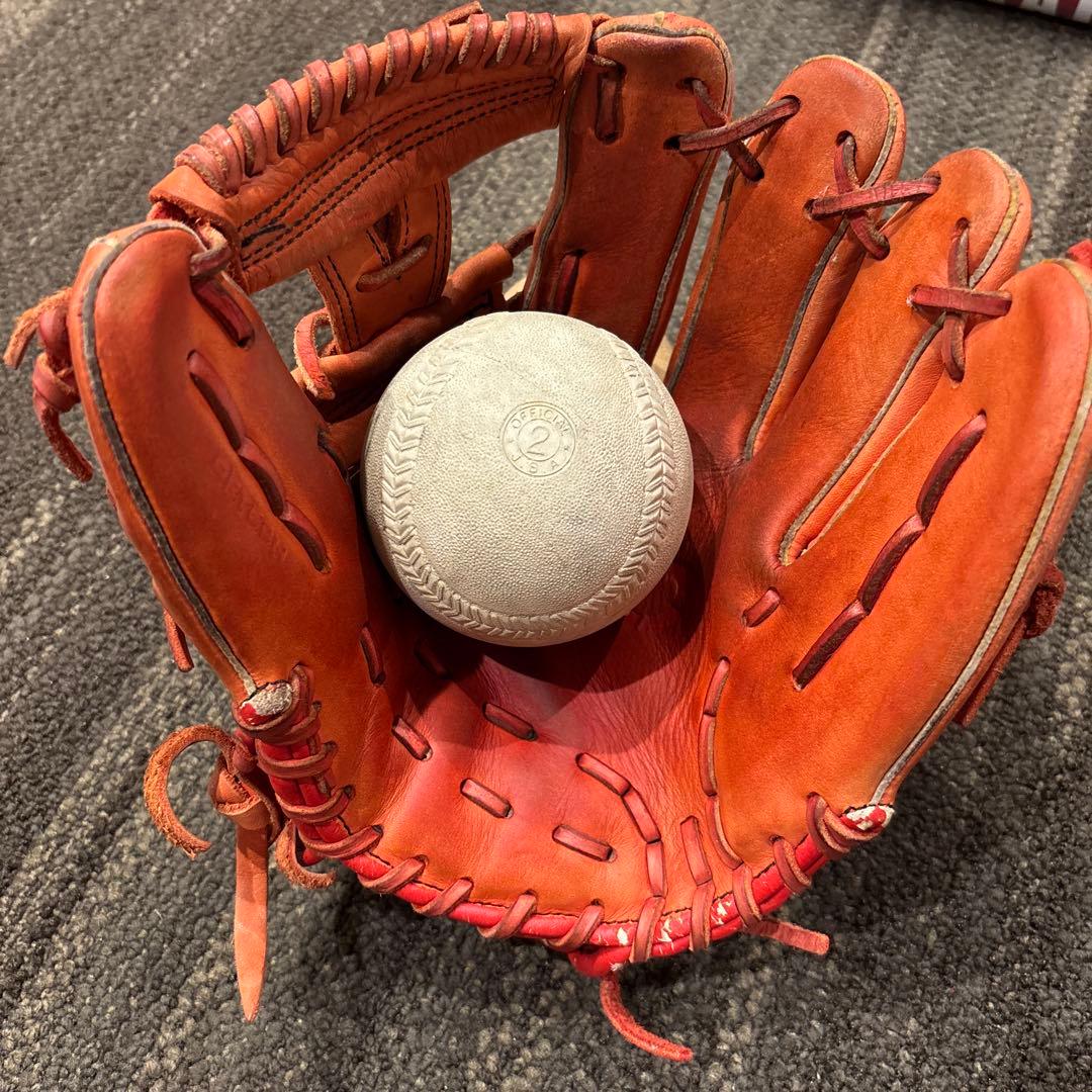 ★Wilson ウイルソン 軟式用 EZC オレンジ 内野手用 即戦力★