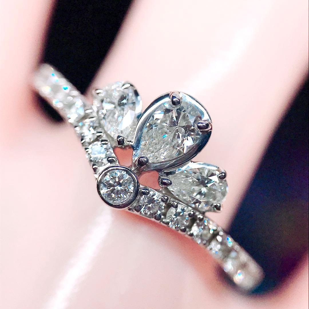 0.51ct モニッケンダム リトルプリンセス ダイヤモンドリング PT900