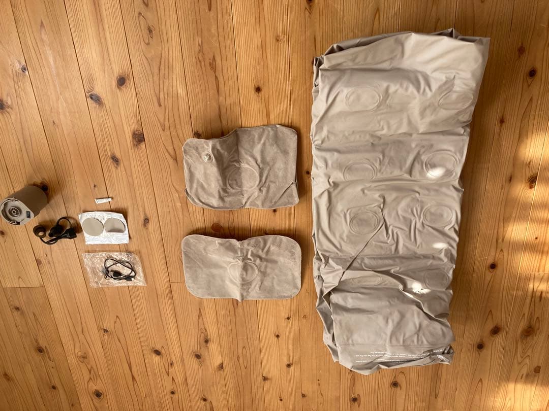 【値下】エアベッド電動ポンプ内蔵　極厚25cm