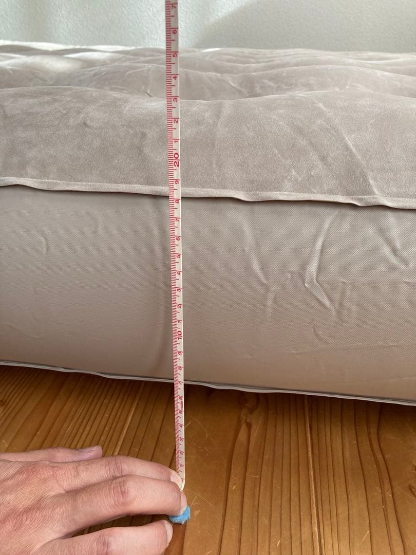 【値下】エアベッド電動ポンプ内蔵　極厚25cm