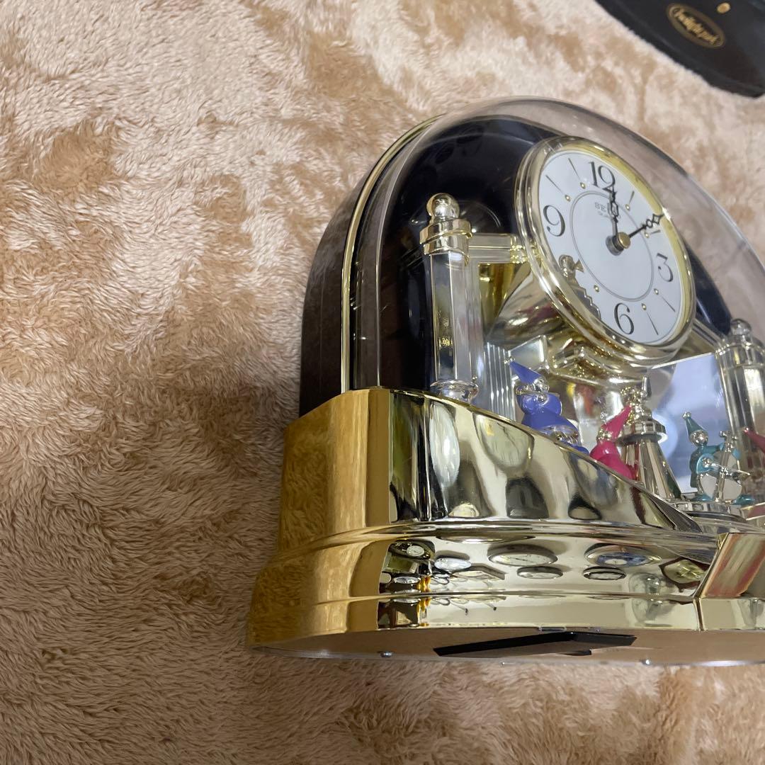 【超美品】SEIKO メロディア　からくり時計　置き時計　bz341g 動作◎