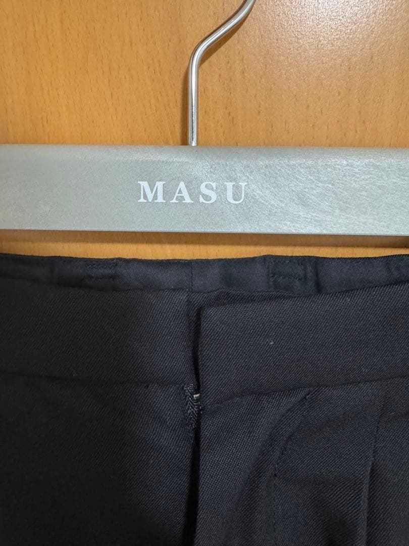 MASU WIDE TROUSERS／ワイドスラックス　BLACK 24aw
