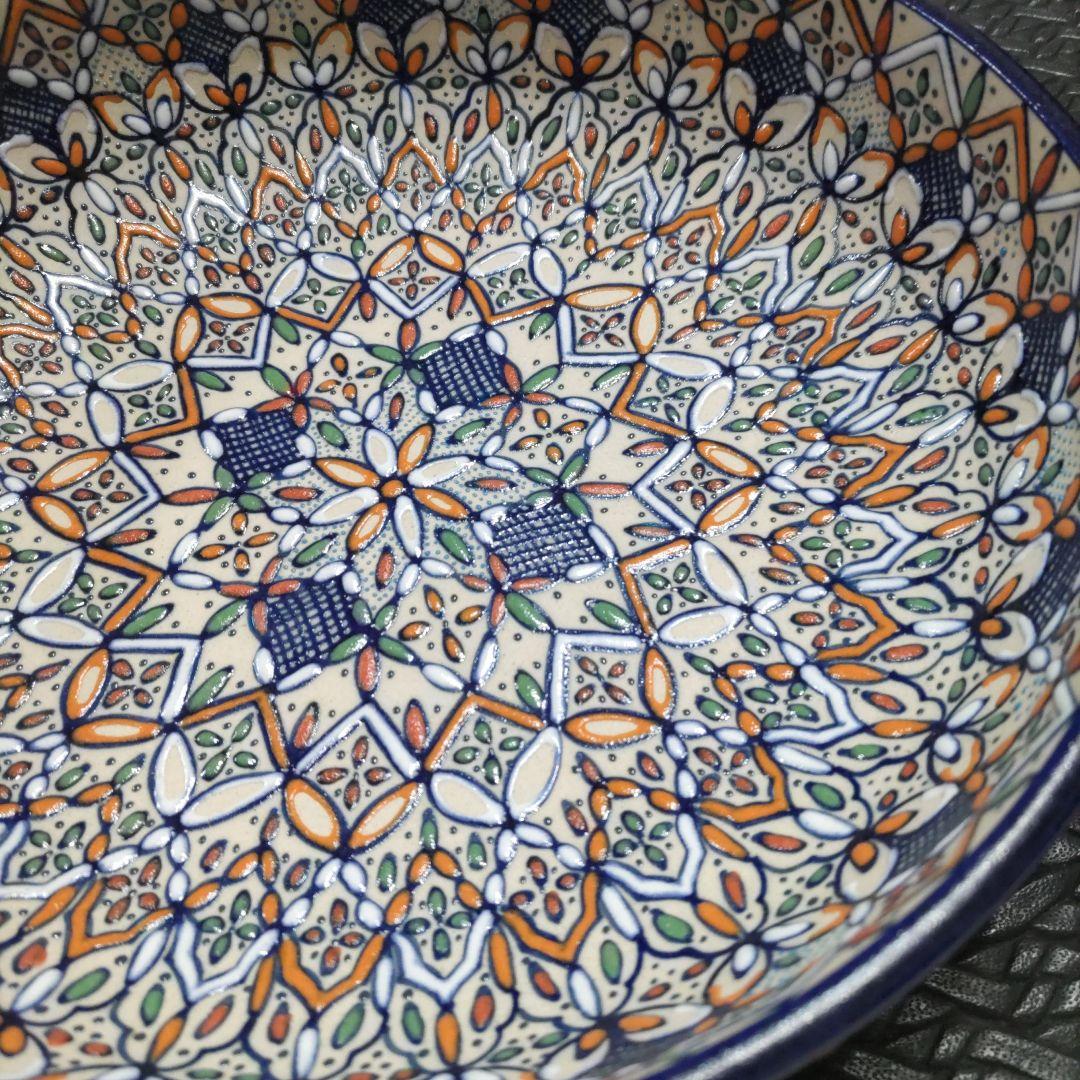 ハビエル　セルビン　メキシコ陶芸　大皿