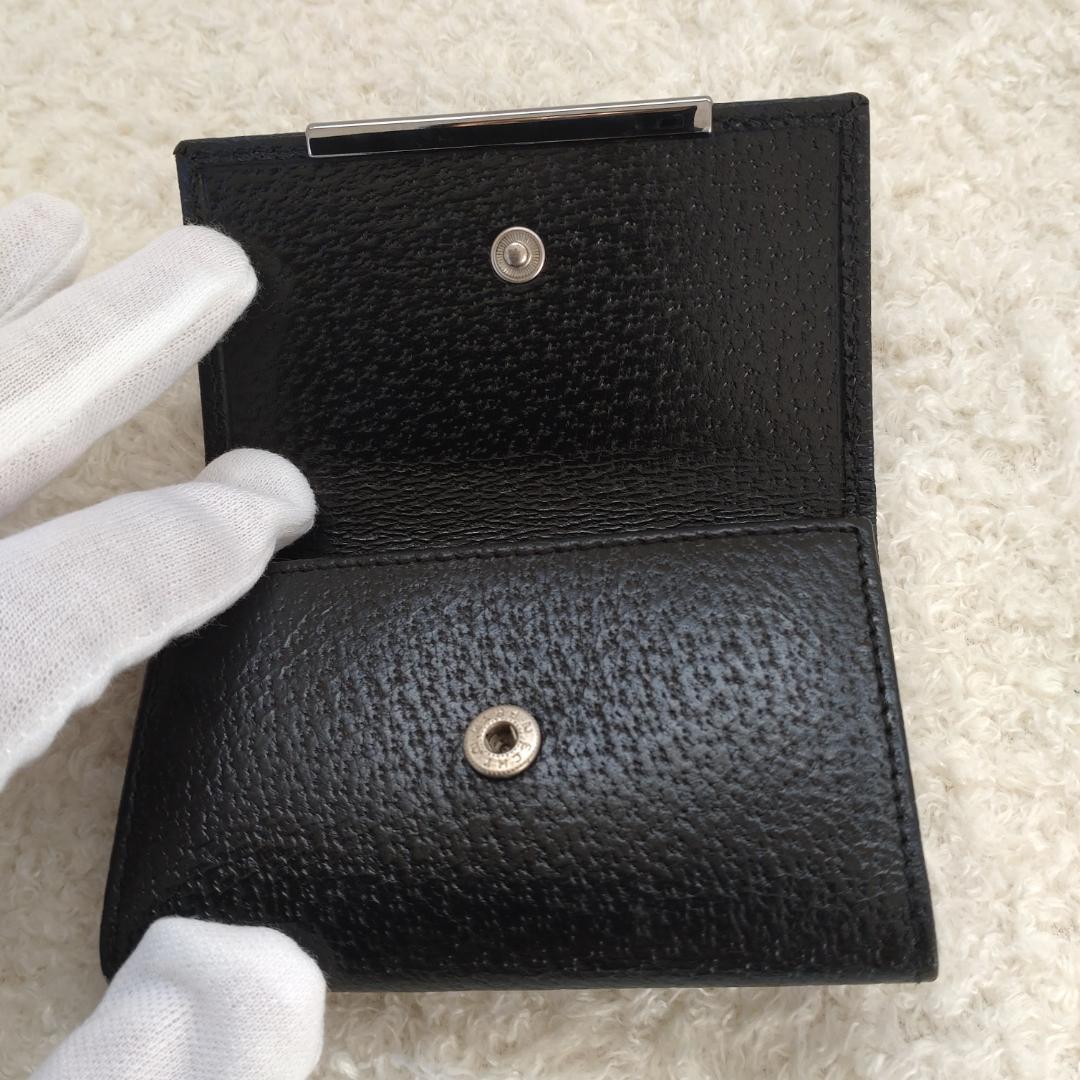 ☆美品☆GUCCI グッチ キーケース 6連 ブラック レザー ロゴプレート