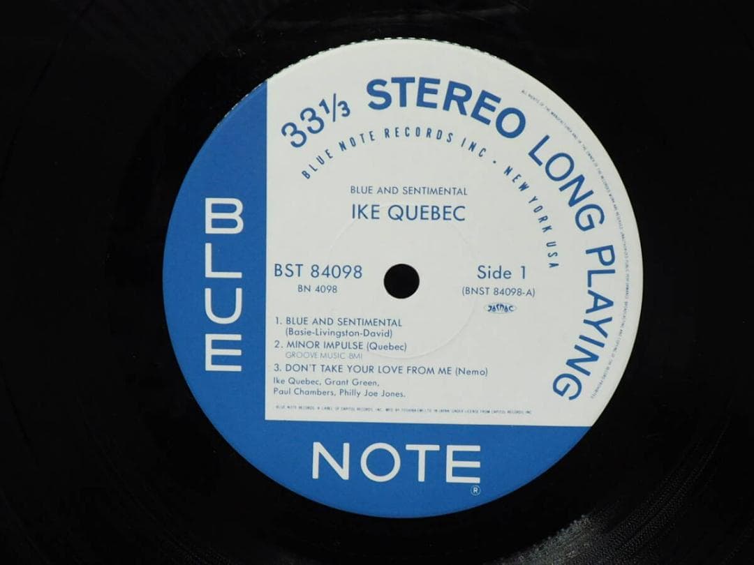 IKE QUEBEC / BLUE & SENTIMENTAL / 日本盤