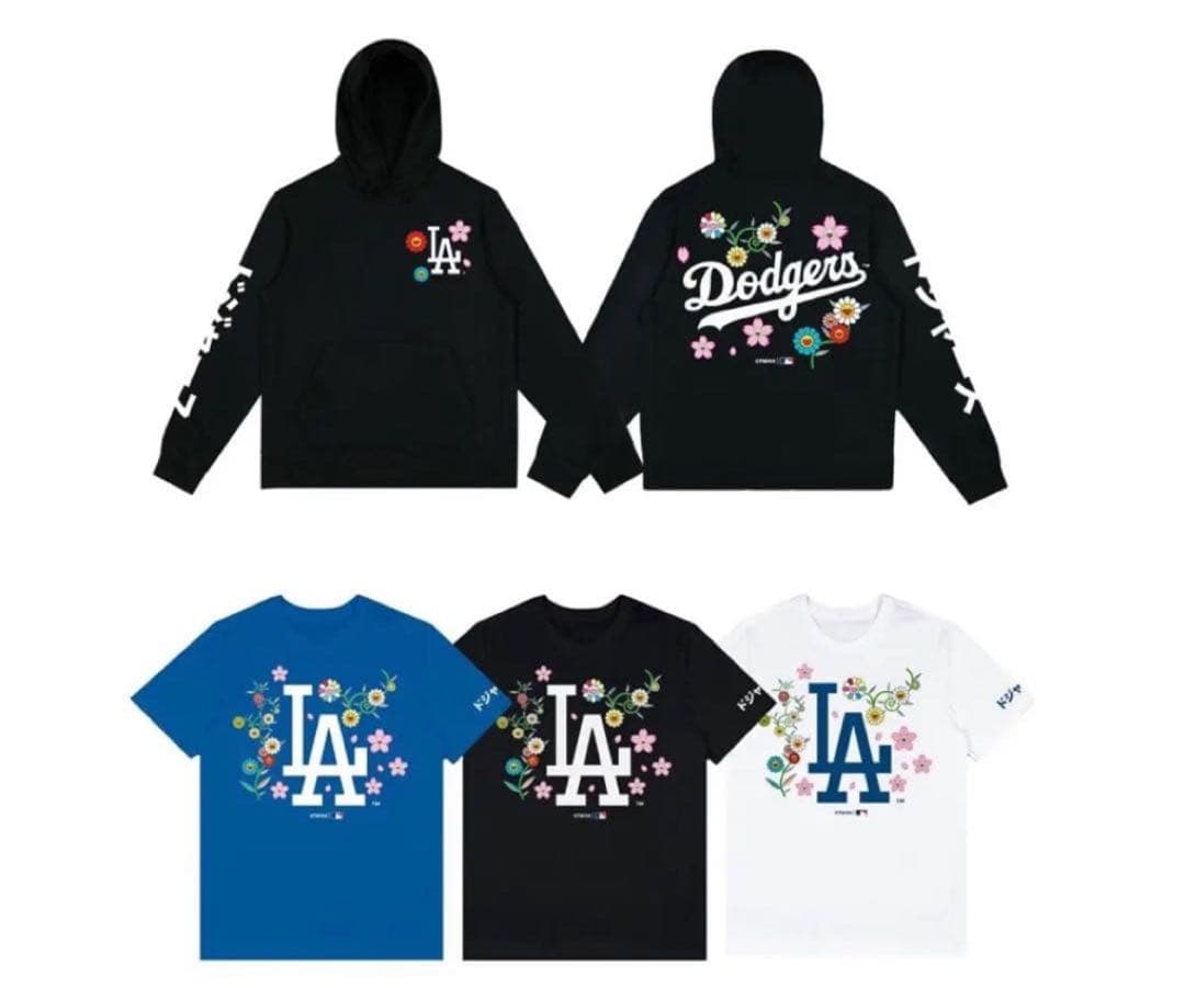 限定完売品 ドジャース 村上隆 特別コラボ Tシャツ サイズL ブラック