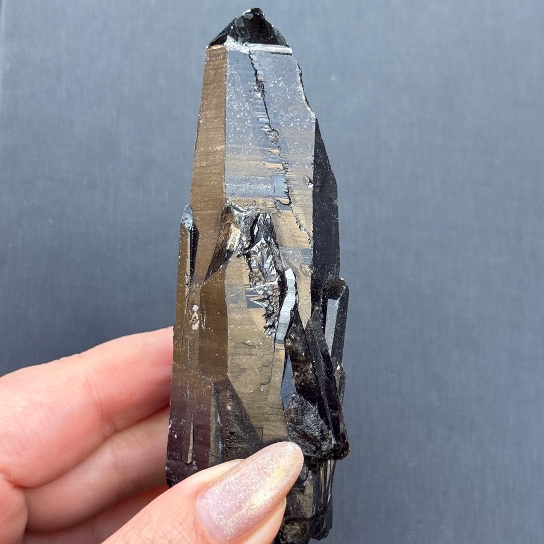 モリオン 黒水晶 天然無処理 原石 MY1280