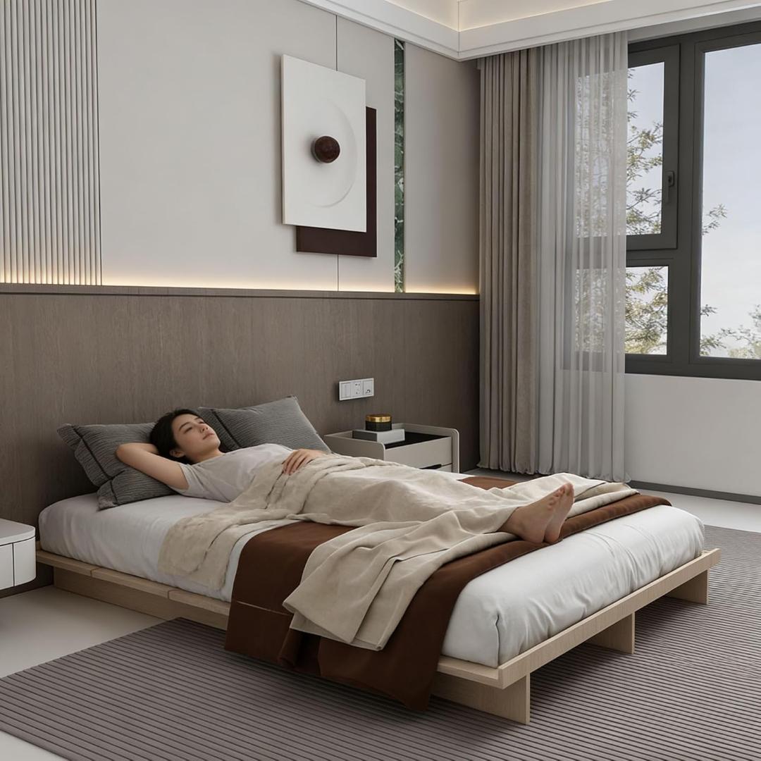 KUGG シングルベッドフレーム 木目 100×195cm 新品未使用