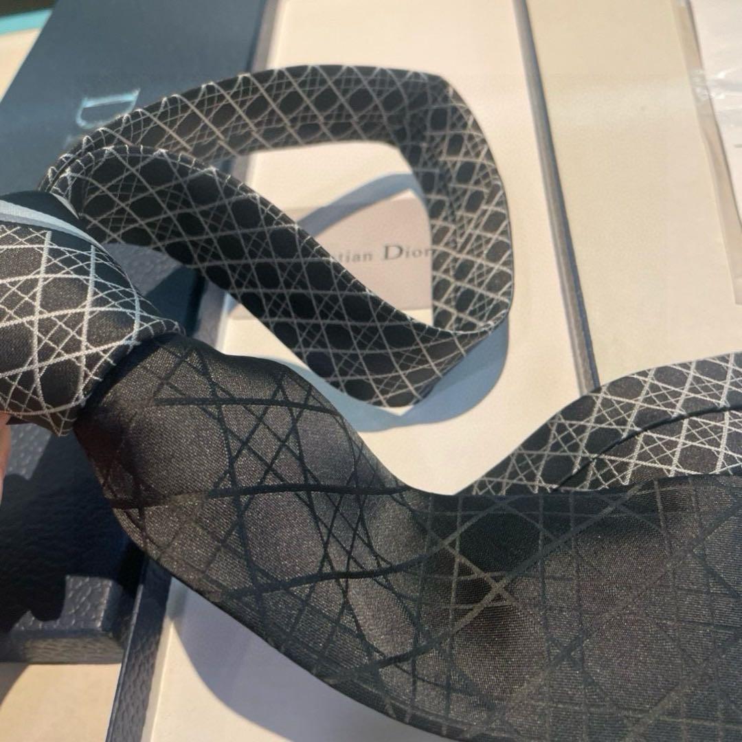 Christian Dior 総柄シルクネクタイ