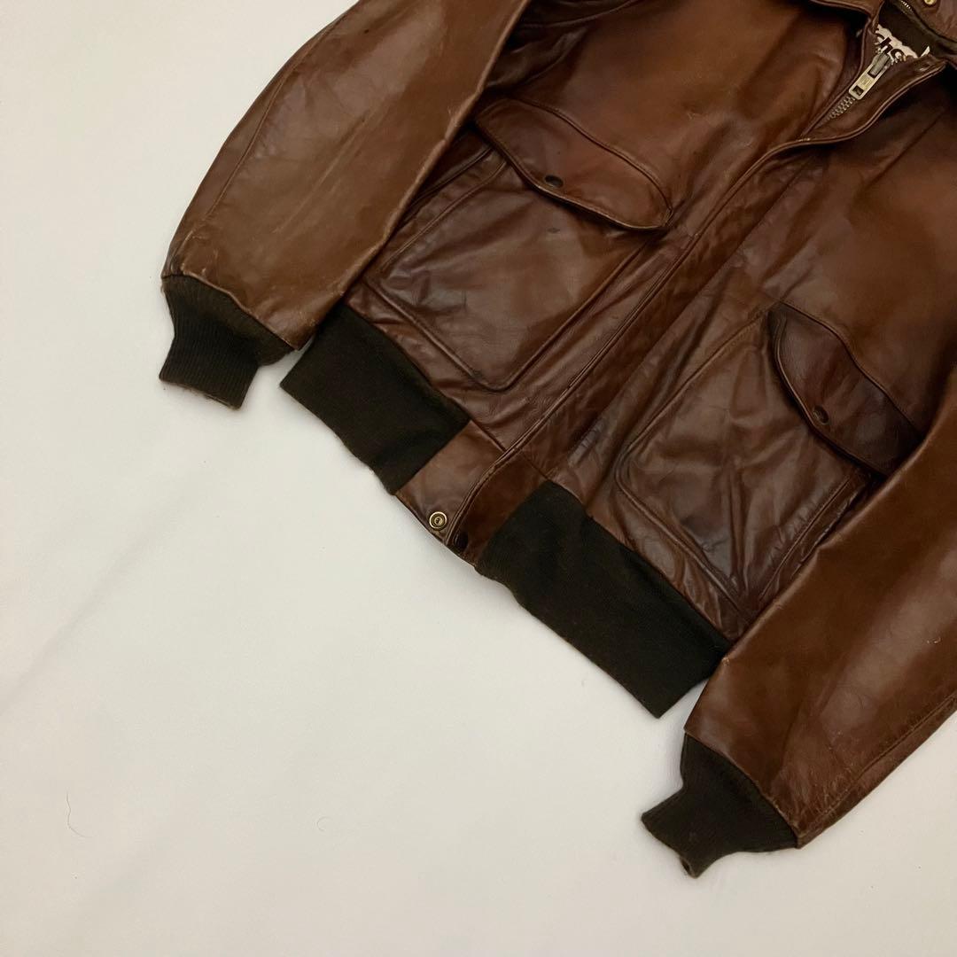 ✨ヴィテージ✨schott レザージャケット　G1 ボアライナー　ブラウン