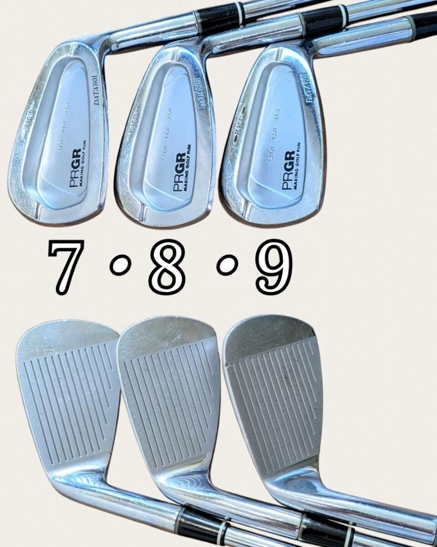 三浦技研製造 プロギア データ・PRGR DATA801 FORGED９本セット