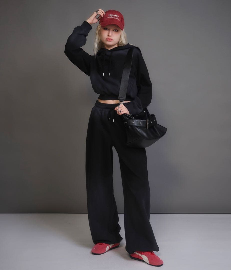 ACLENT グラデーションロゴスウェットセットアップ