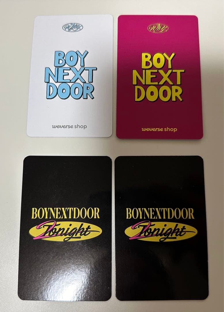 BOYNEXTDOOR WHY ウナク　トレカ4枚セット