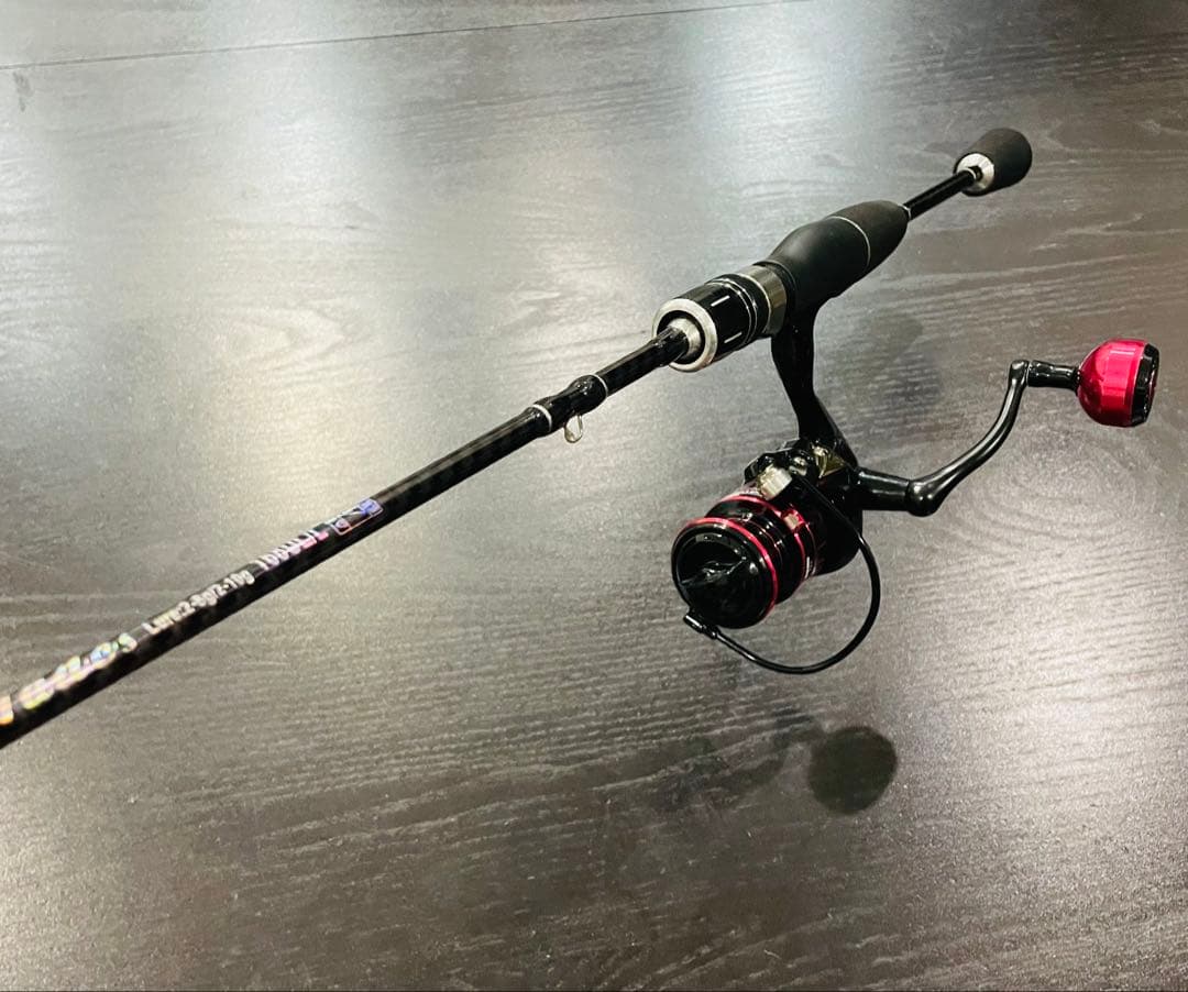 釣りセット2ピースロッド（198㌢）&2000番リール・ダイワ月下美人ワーム他付