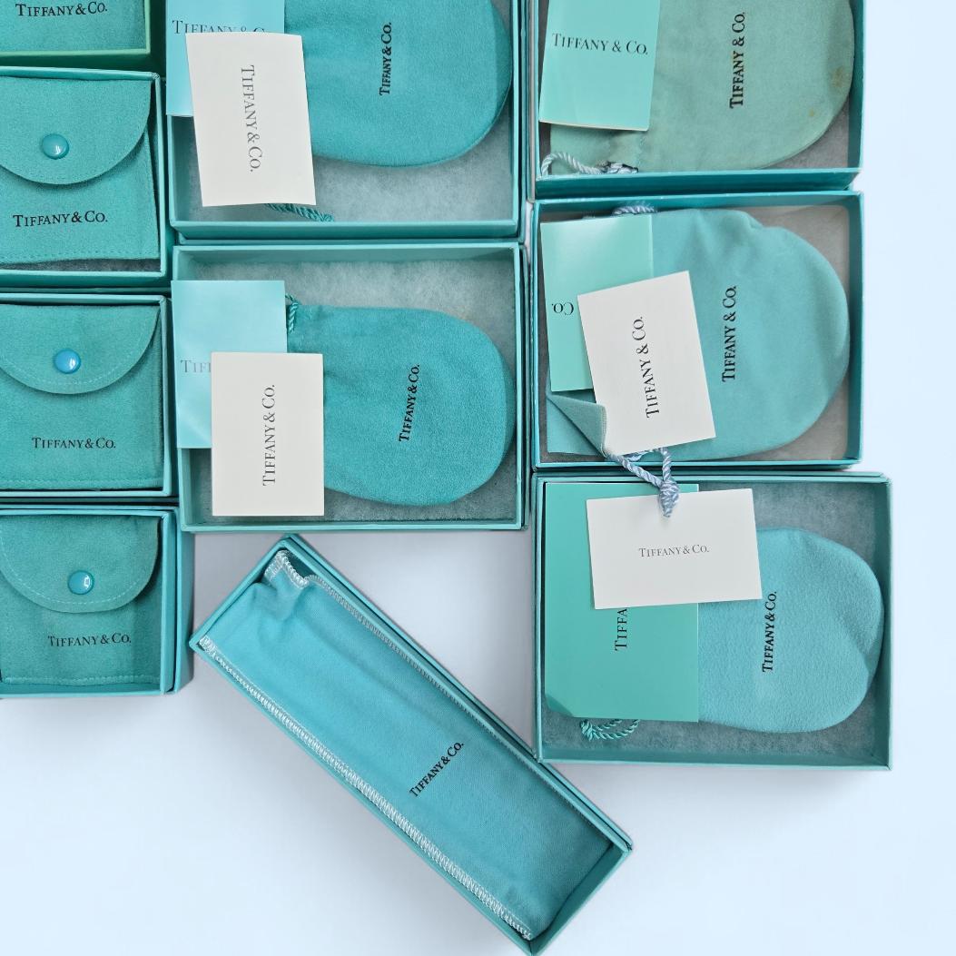 ④ティファニー 空箱・保存袋 23個 まとめ売り 純正 正規品 巾着袋 アクセ