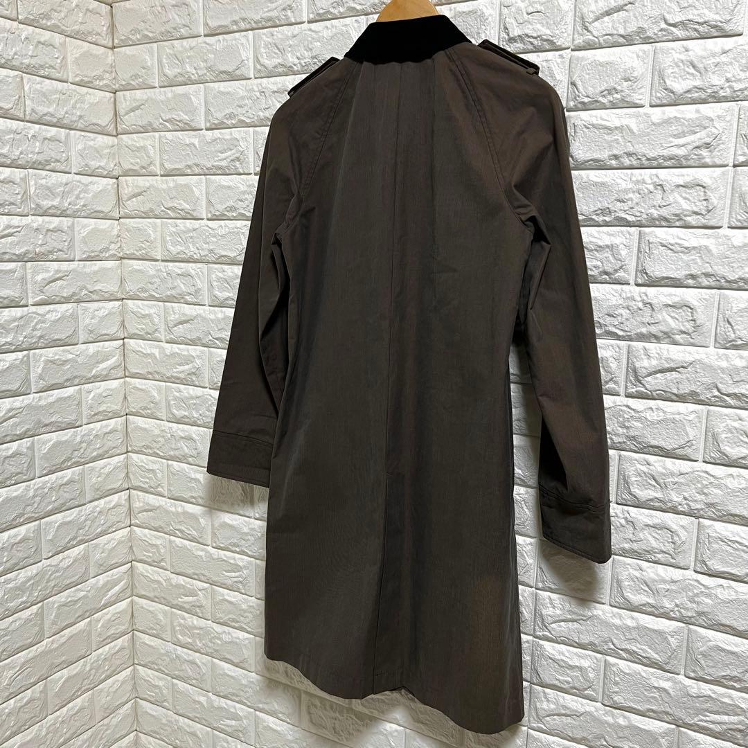 良品✨ラルフローレン ステンカラーコート ラグラン 襟コーデュロイ 肩章 9号