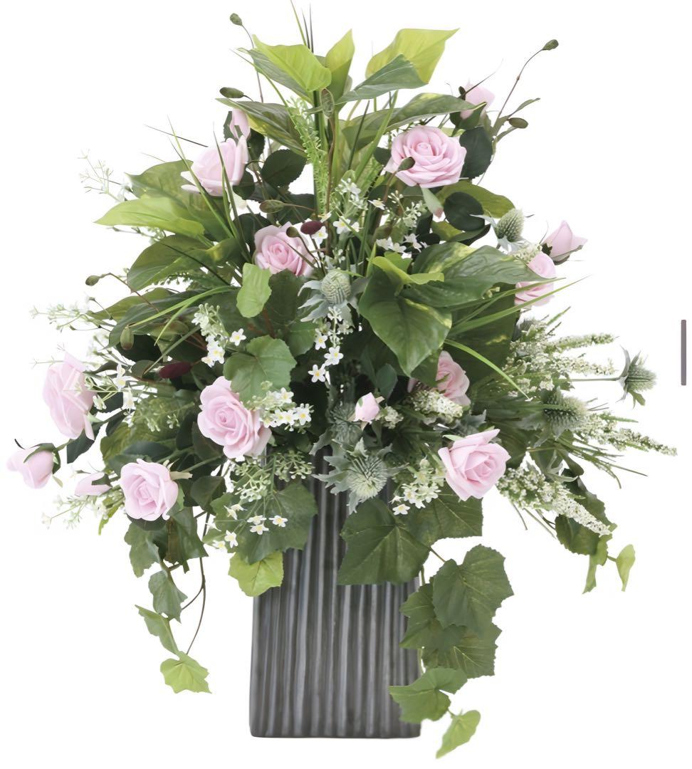 光触媒　人工観葉植物　ウォールグリーン　フェイクグリーン　パリスピンク