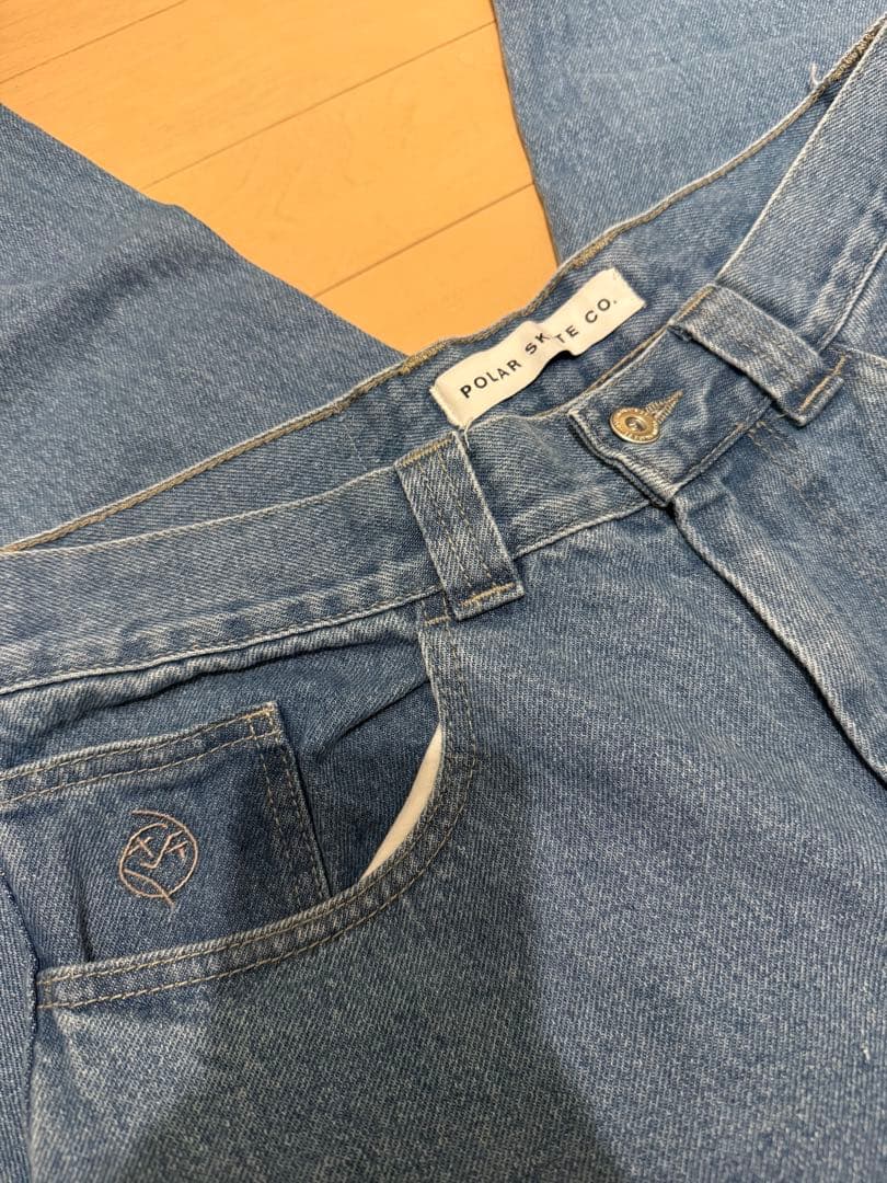 polerskate big boyブルーデニムパンツ