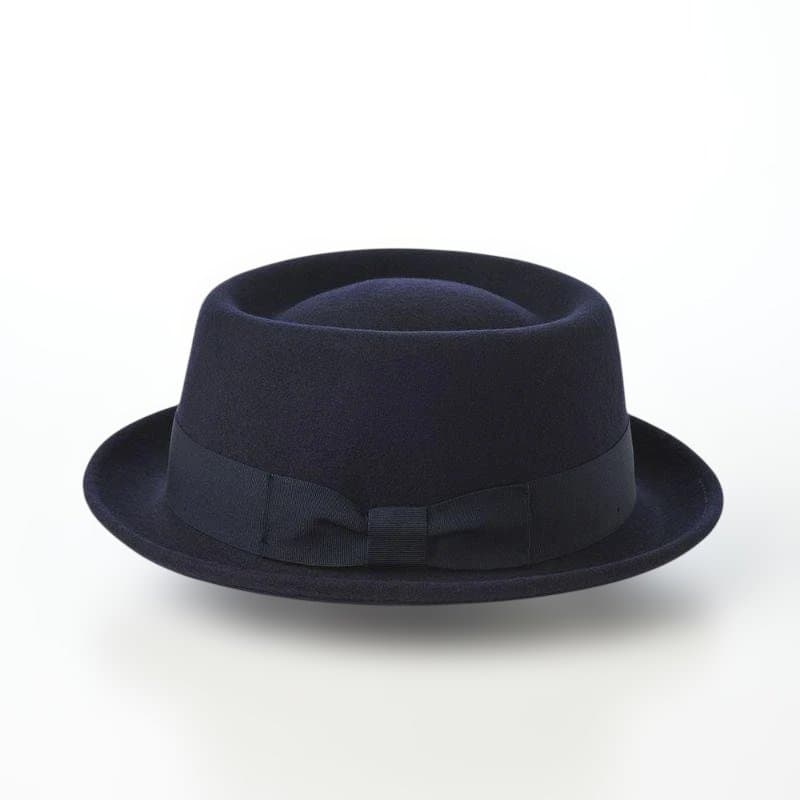 新品未使用 58cmサイズ　ビガリ ポークパイハット　フェルトハット　ネイビー色