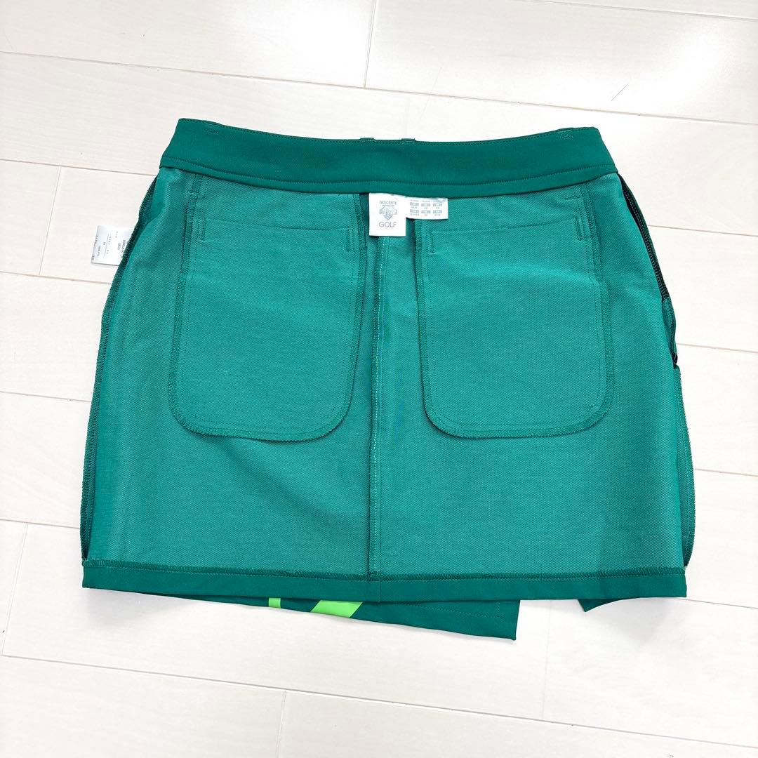 【新品未使用】デサントゴルフ　ストレッチスカート　グリーン　Mサイズ