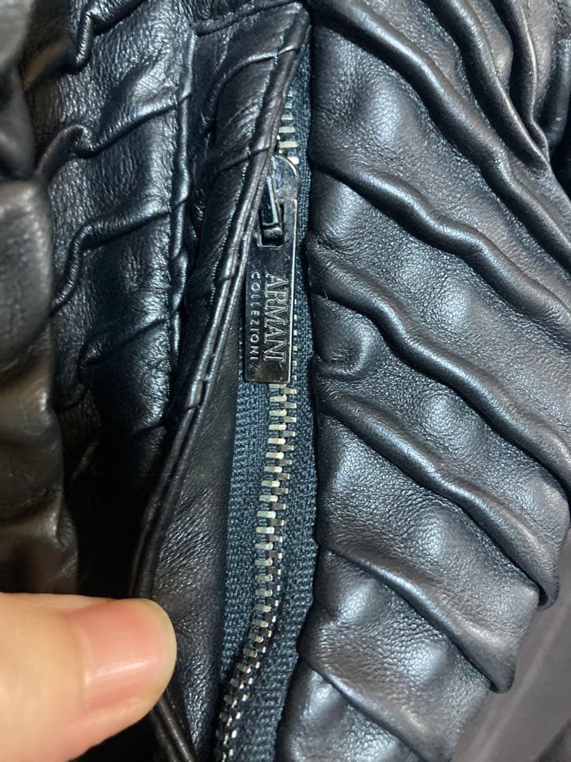 ARMANICOLLEZIONI（ ブラック レザージャケット