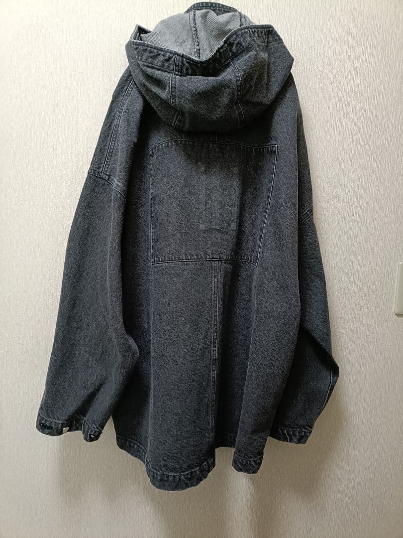 ISSUETHINGS Type45 ブラックデニムフーデッドジャケット