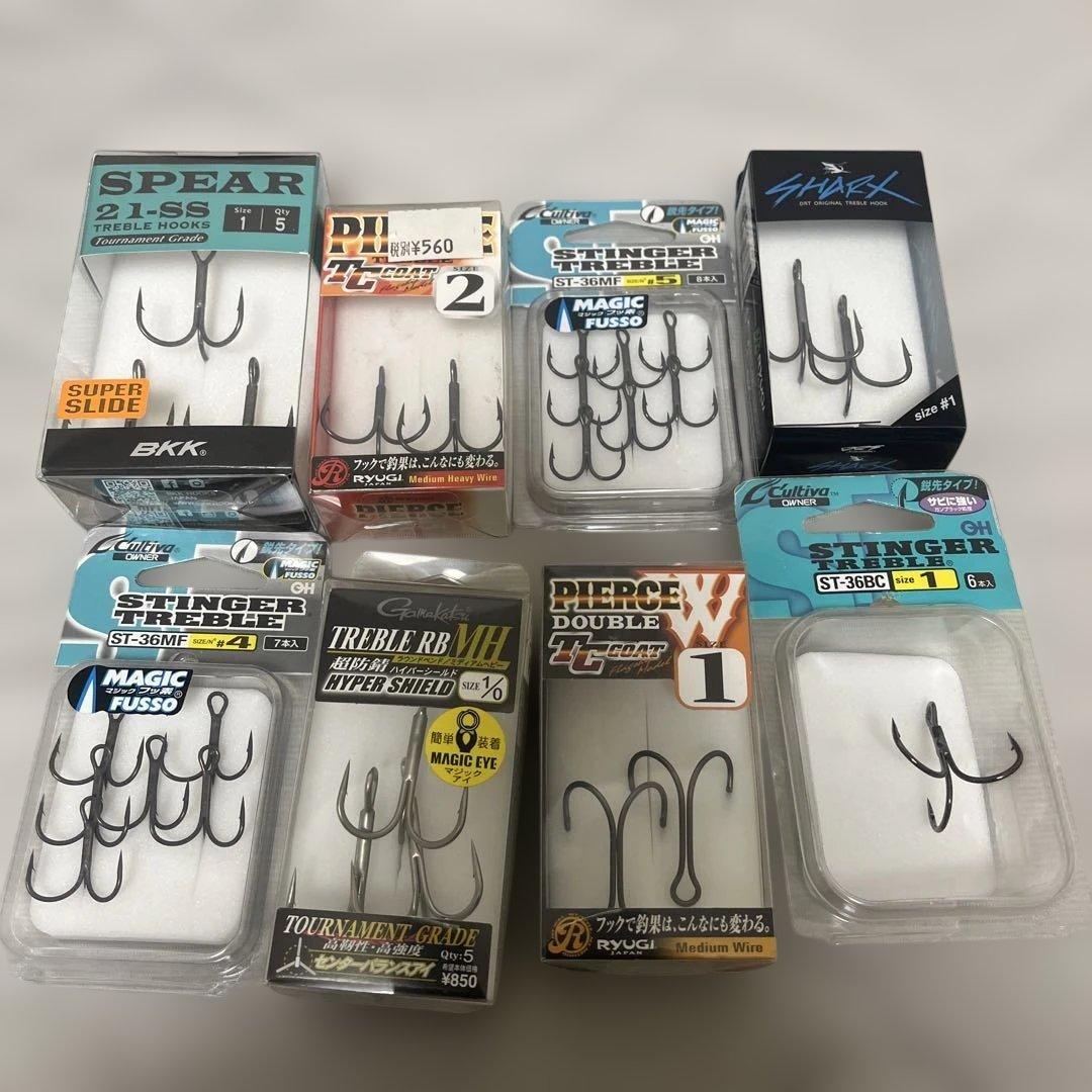 バス釣り引退セット　ワーム　シンカー　フック