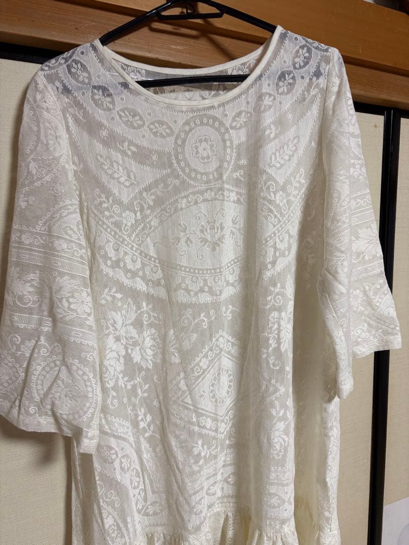 【新品】　alocasia vintage レースリメイクワンピース　レース