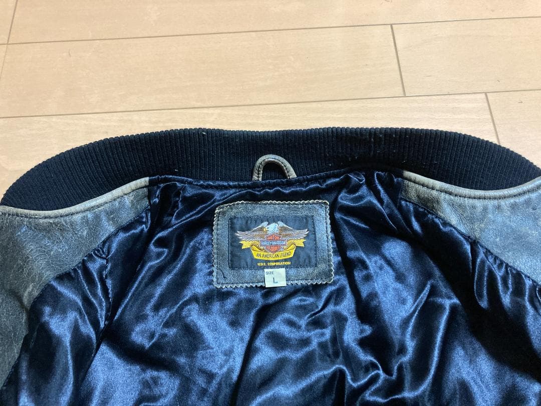 ま*み様 ハーレーダビッドソン ヴィンテージ レザージャケット Lサイズ スタジ