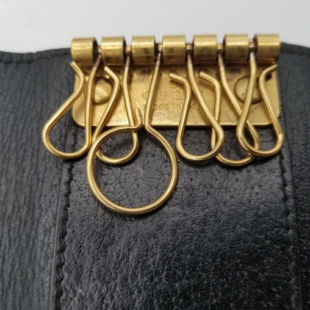 美品 GUCCI グッチ キーケース マーモント GGロゴ 6連 レザー