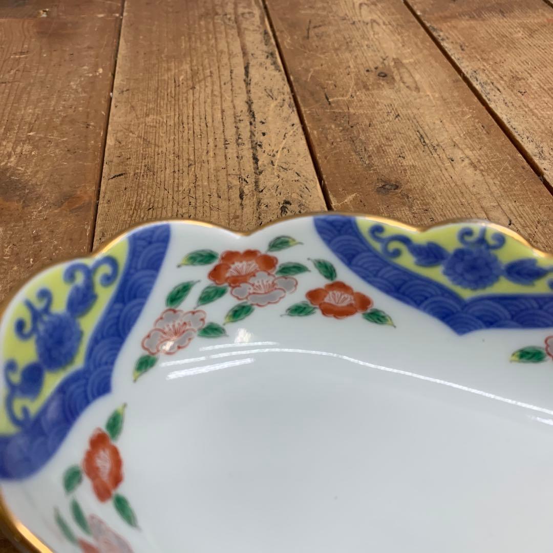 べ ② 【極美品】有田焼 其泉窯 金彩 楕円変形鉢 5枚セット 取鉢 銘々皿