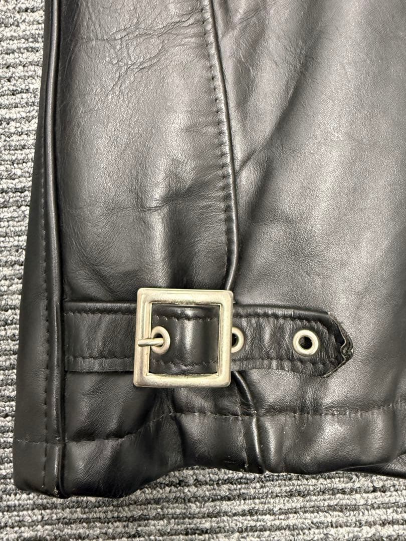 ★人気SchottシングルライダースUSA製40美品★